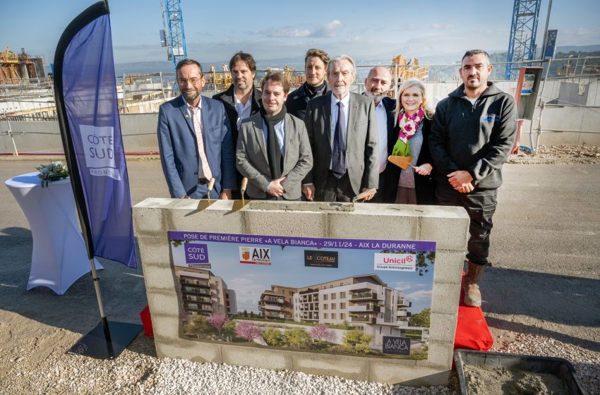 La première pierre d’A Vela Bianca a été posée à Aix La Duranne